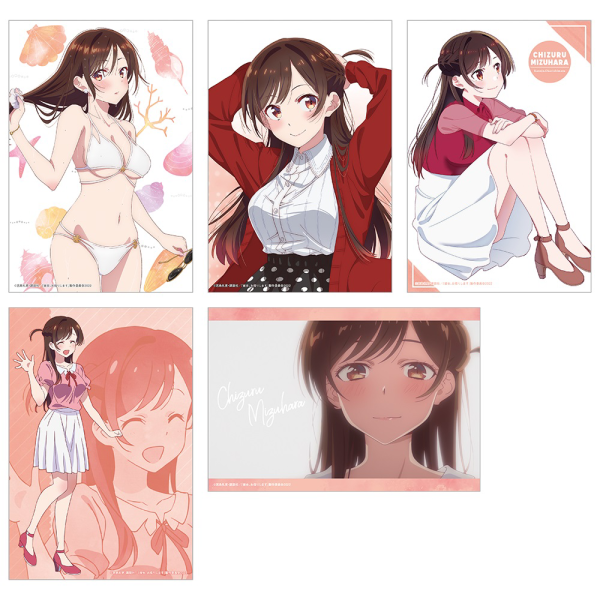 Rent-A-Girlfriend Swimsuit and Girlfriend Illustration Cards (Set of 5) Chizuru Mizuhara A