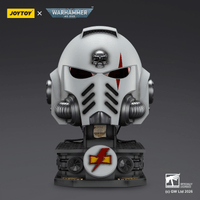 White Scars MkX Helmet& Display Stand 2