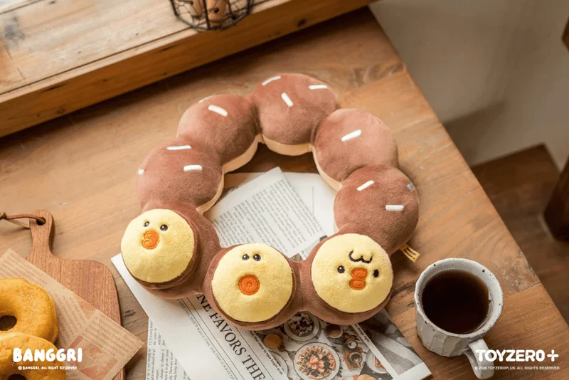 TOYZEROPLUS BANGGRI Bakery Series - 30cm Sleeping Plush (Donut Bang-ari) - Banggri
