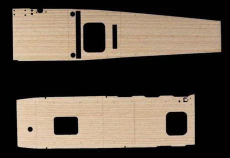 Fujimi [G-up No20] 1/700 AKAGI Wood Deck seal & Etching parts - Kit Accessories