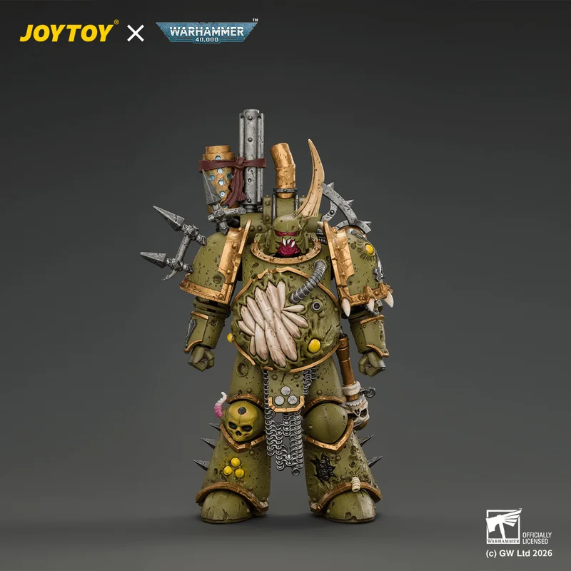 JOYTOY Death Guard Plague Marine 1 with Boltgun and Icon of Despair - Warhammer 40K