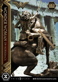 Museum Masterline Wonder Woman (Film) Wonder Woman on HorseBack Gold Version 6