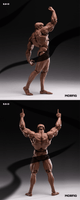 INART- Blank Male Body 1/12 Action Figure (Black) 2