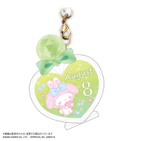 My melody Bithday PUKKURI Clear key holder 5