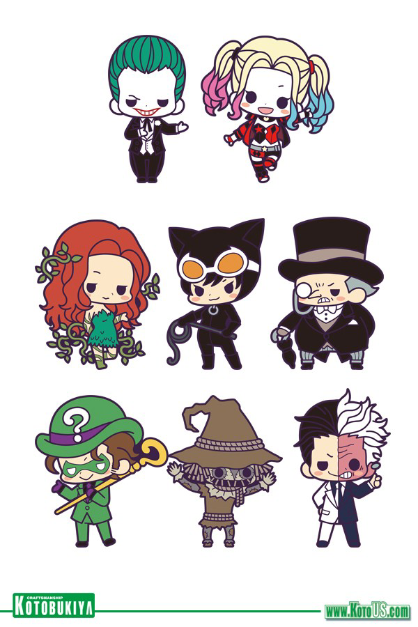 RUBBER CHARM COLLECTION BATMAN VILLAIN DELUXE