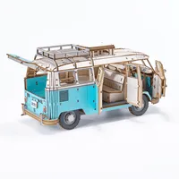 Azone wa-gu-mi Vintage Volkswagen Type 2 (T1) Camper Van GREEN - Scale Kits - photo 12