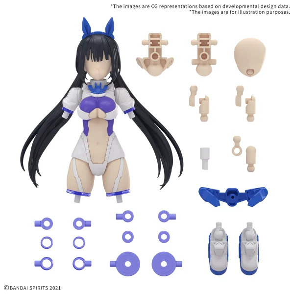BANDAI HOBBY 30MS OPTION PARTS SET 21 (SPRINT COSTUME) ［COLOR B］ - 30 Minutes Sisters (30MS)