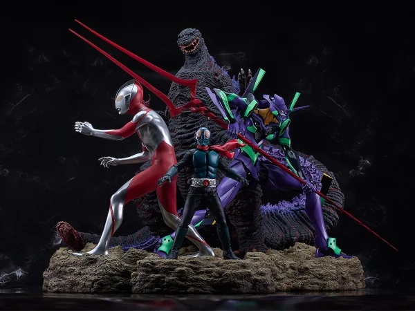 GOOD SMILE COMPANY Shin Japan Heroes Universe Statue Set of Four - Shin Japan Hero Universe