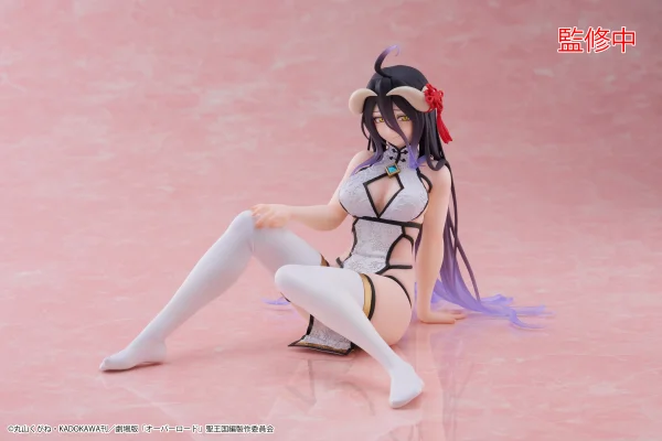TAITO Overlord Desktop Cute Figure - Albedo (Chinese Dress Ver.) - Overlord