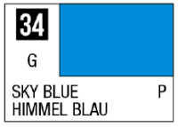 Mr. Color 34 - Sky Blue (Gloss/Primary) 1