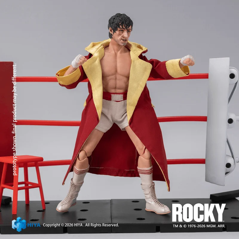 HIYA TOYS HIYA Exquisite Super Series 1/12 Scale 6 Inch Rocky I Rocky Action Figure - Rocky