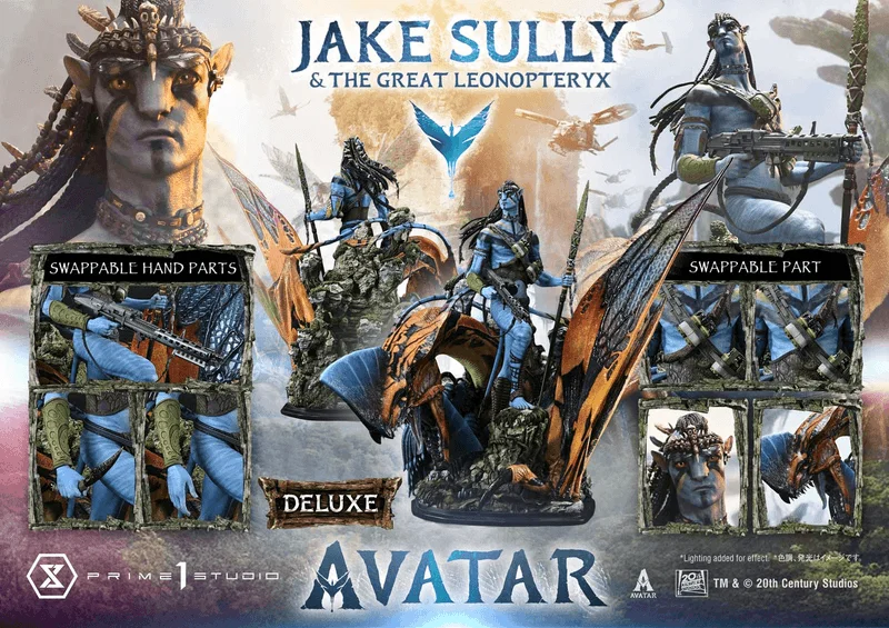 Prime 1 Studio Real Elite Masterline Avatar (Film) Jake Sully & The Great Leonopteryx Avatar Legacy Collection Deluxe Version - Avatar