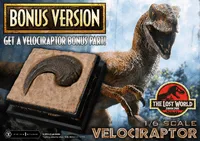 Prime 1 Studio Legacy Museum Collection The Lost World: Jurassic Park (Film) Velociraptor Bonus Version 1/6 Scale - Jurassic Park - photo 1
