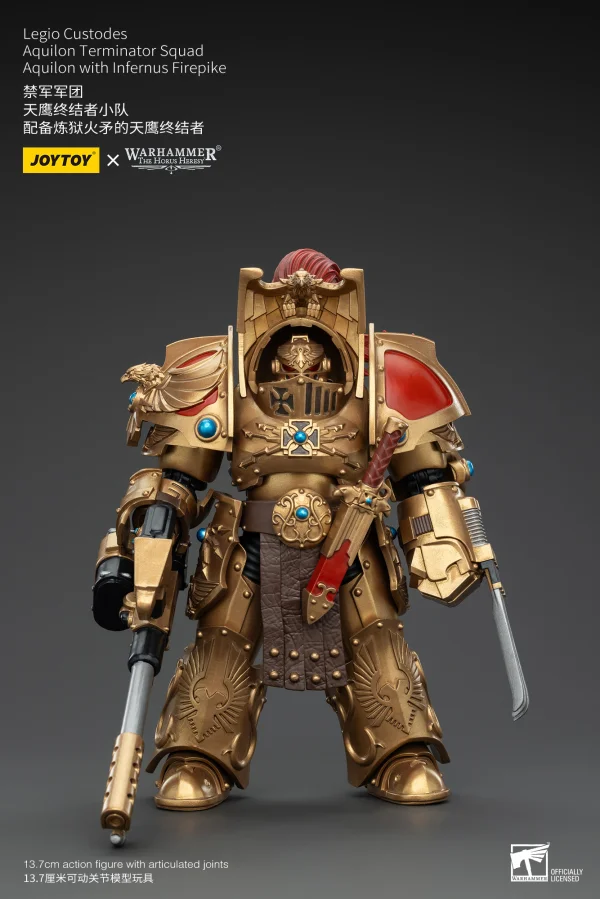 JOYTOY Legio Custodes Aquilon Terminator Squad Aquilon with Infernus Firepike - Warhammer 40K