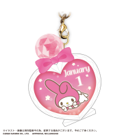 SANRIO CHARACTERS BIRTHDAY "PUKKURI" CLEAR KEY RING 16