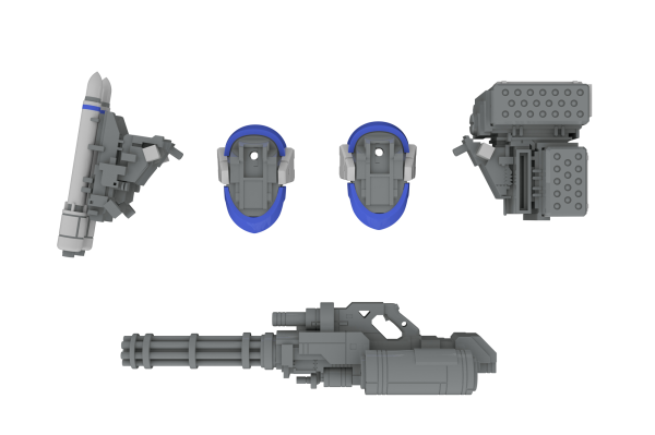 X-4+(PD-802) WEAPON SET3[Shoulder Parts For Mounting Weapons&DRu35 MLC&M7A Gatling Gun]