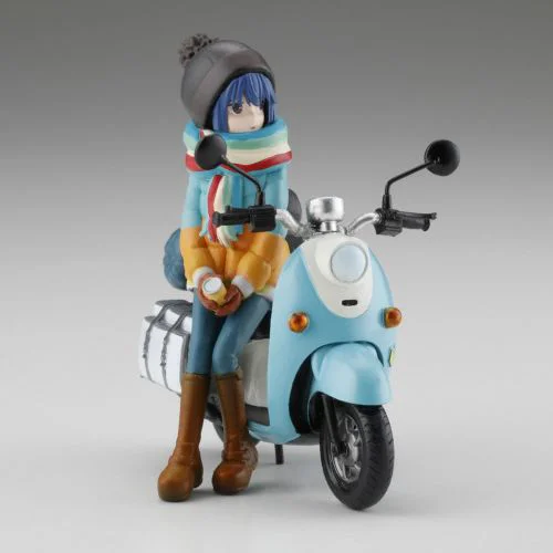 KAIYODO [KAIYODO] [UNPAINTED] [Limited] ARTPLA Yuru Camp Shima Rin and Bike Set (Released in November 2010) - Laid-Back Camp