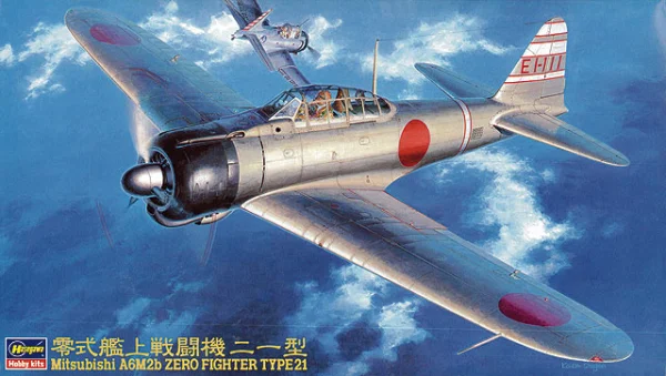 Hasegawa [JT43] 1:48 A6M2b ZERO FIGHTER TYPE 21 (ZEKE) - Scale Kits