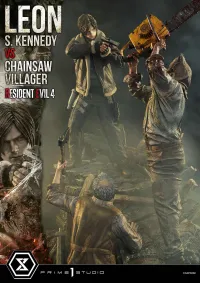 Prime 1 Studio Ultimate Premium Masterline Resident Evil 4 Leon S. Kennedy versus Chainsaw Villager Bonus Version - Video Games - photo 74
