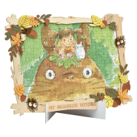 108P-DW01 Art Decoration Paper Theater - Totoro (Wood Style) 2