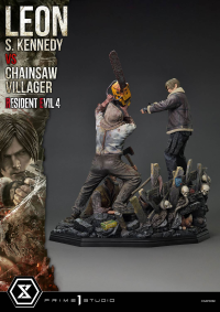 Ultimate Premium Masterline Resident Evil 4 Leon S. Kennedy versus Chainsaw Villager Bonus Version 13