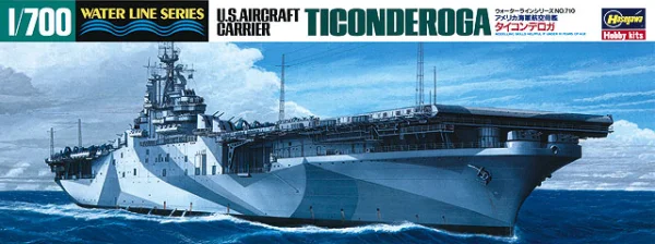 Hasegawa [710] 1:700 U.S. AIRCRAFT CARRIER TICONDEROGA - Scale Kits