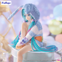 Hatsune Miku Noodle Stopper Figure -Rabbit Ear Hood Pajama Blue Color ver.- 5