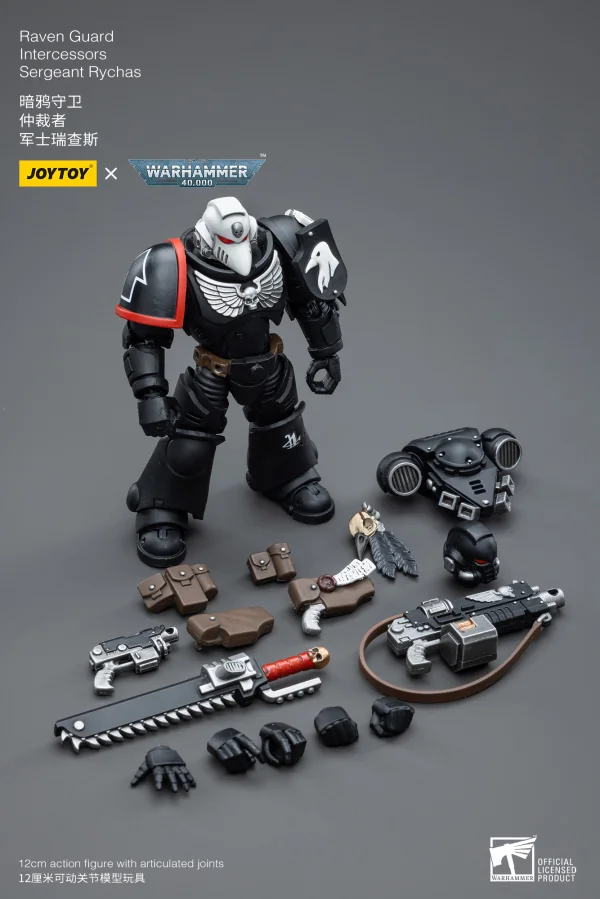 JOYTOY Raven Guard Intercessors Sergeant Rychas - Warhammer 40K