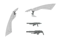 PLUM PMOA EXTENSION SET A　For 5inM 1/48 PLD［ANGEL WING ＆M51GRENADE LAUNCHER＆DSG12SMG］ - POWERDoLLS - photo 1