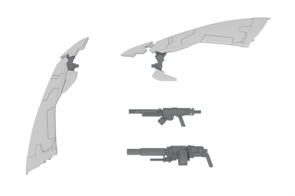EXTENSION SET A　For 5inM 1/48 PLD［ANGEL WING ＆M51GRENADE LAUNCHER＆DSG12SMG］