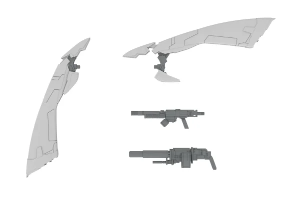 PLUM PMOA EXTENSION SET A　For 5inM 1/48 PLD［ANGEL WING ＆M51GRENADE LAUNCHER＆DSG12SMG］ - POWERDoLLS