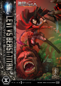 Ultimate Premium Masterline  TV animation Attack On Titan  Levi versus Beast Titan Bonus Version 57
