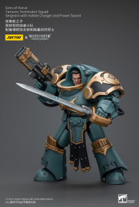 Sons Of Horus Tartaros Terminator Squad Sergeant With Volkite Charger And Power Sword 9