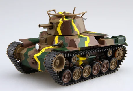 Fujimi [TM-SP4] Qstyle ank Type 97 Chi-Ha 57mm Turret/Early Type Bogie (w/Painted Pedestal for Display) - Original Series