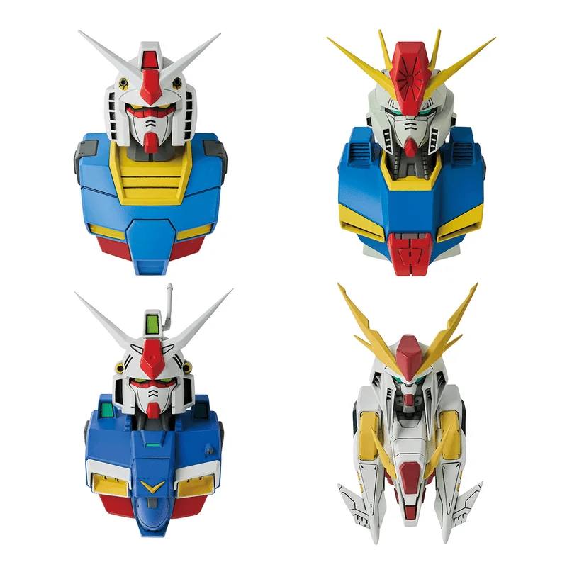 BANDAI Gundam MS Head Magnet (Universal Century Saga) (Box/4) - Mobile Suit Gundam: Char's Counterattack