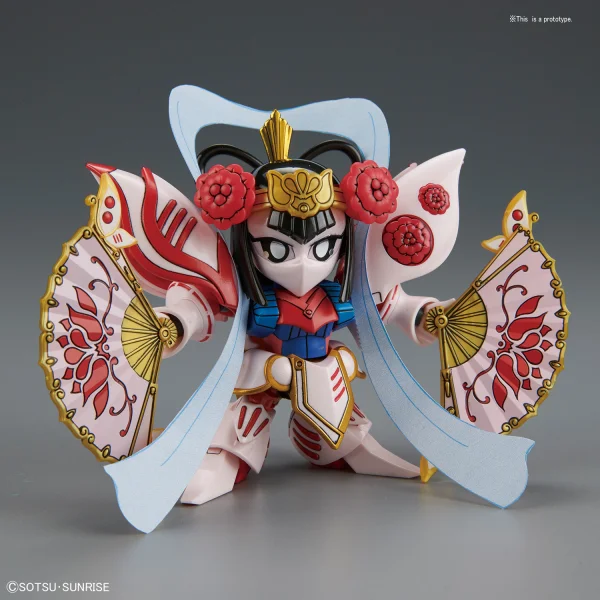 BANDAI HOBBY BB412 DiaoChan Qubeley & Generalâ€™s Palanquin - SD Gundam Sangokuden Brave Battle Warriors