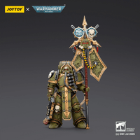 Death Guard Plague Marine Icon bearer with Boltgun and Plague knife 9
