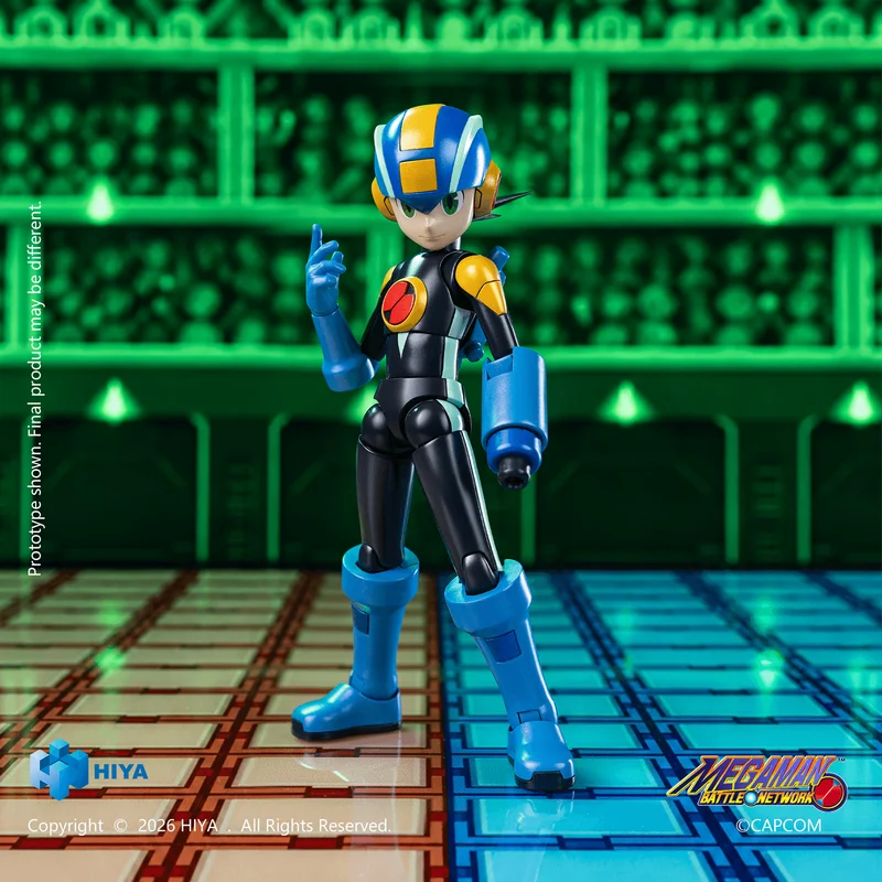 HIYA TOYS HIYA Exquisite Basic Series None Scale 4.9 Inch Mega Man Battle Network Series MegaMan.EXE Action Figure - Mega Man