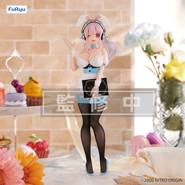 FuRyu SUPER SONICO BiCute Bunnies Figure -Waitress Light Blue Color ver.- - SUPER SONICO