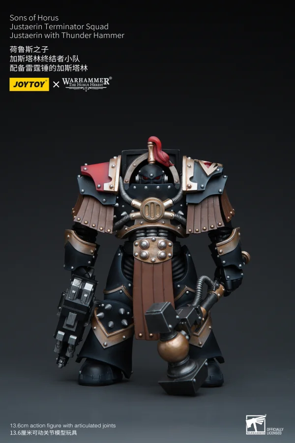 JOYTOY Sons of Horus Justaerin Terminator Squad Justaerin with Thunder Hammer - Warhammer 40K