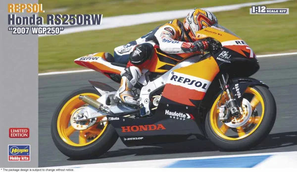 Hasegawa 1/12 REPSOL Honda RS250RW 2007 WGP250 - Scale Kits