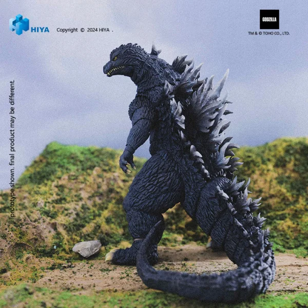 HIYA TOYS Exquisite Basic Series None Scale 7 Inch GODZILLA AGAINST MECHAGODZILLA 2002 Godzilla - Godzilla