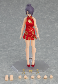 figma Female Body (Mika) with Mini Skirt Chinese Dress Outfit 8
