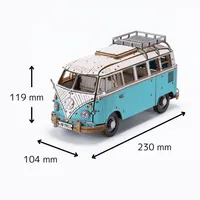 Azone wa-gu-mi Vintage Volkswagen Type 2 (T1) Camper Van GREEN - Scale Kits - photo 2