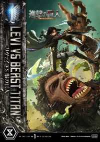 Prime 1 Studio Ultimate Premium Masterline  TV animation Attack On Titan  Levi versus Beast Titan - Attack on Titan - photo 32
