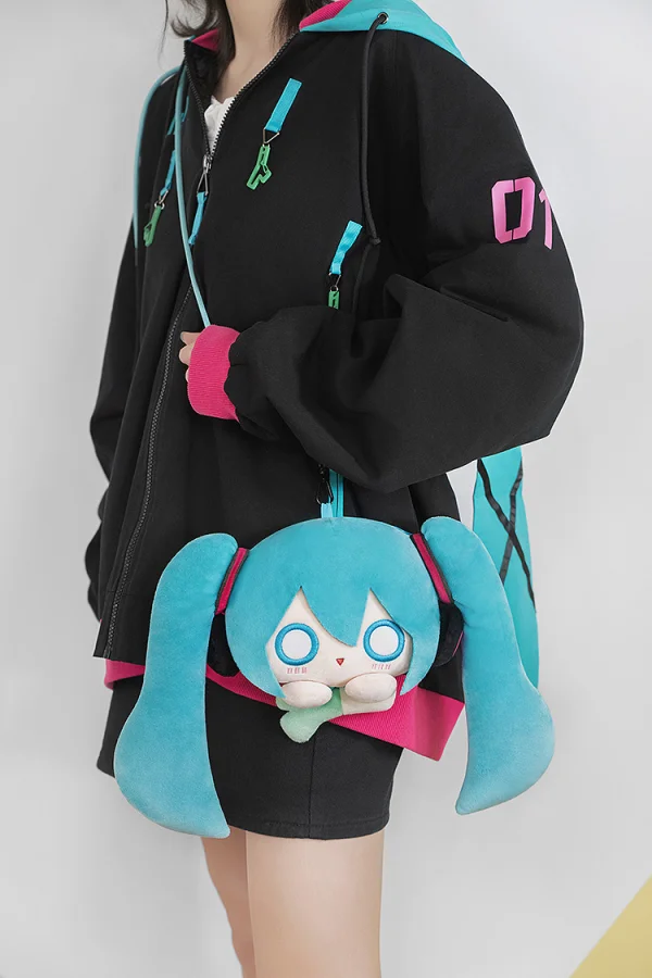 GOOD SMILE COMPANY Character Vocal Series 01: Hatsune Miku Fluffy Series - Plushie Pouch - Hatsune Miku