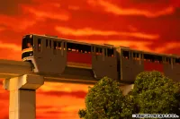 PLUM PMOA 1/150 Scale  Tama Intercity Monorail Series 1000 Paper kit（2cars） - Scale Kits - photo 5