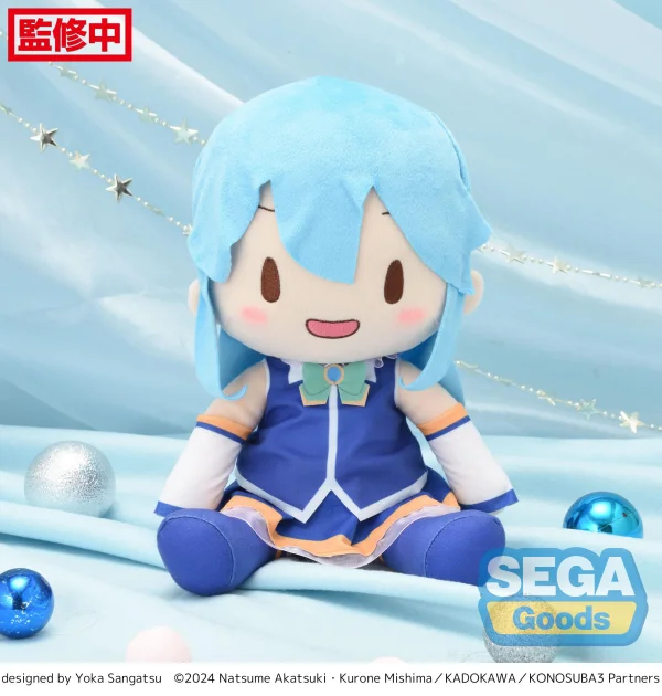 SEGA Fuwapetit "KONOSUBA -God's blessing on this wonderful world! 3" L Plush "Aqua" - KONOSUBA -God's Blessing on This Wonderful World!