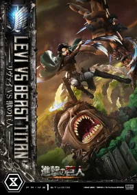 Prime 1 Studio Ultimate Premium Masterline  TV animation Attack On Titan  Levi versus Beast Titan - Attack on Titan - photo 46