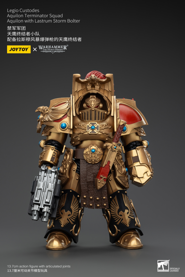 Legio Custodes Aquilon Terminator Squad Aquilon with Lastrum Storm Bolter